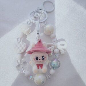 THE MONSTERS Dangling LABUBU Charm keychain, mobile phone chain, bag chain #13